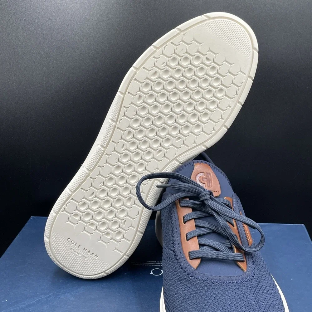 Cole Haan Grand+ Versiq Mens Size 9.5 Athletic Sneakers Navy Blue Shoes C43837